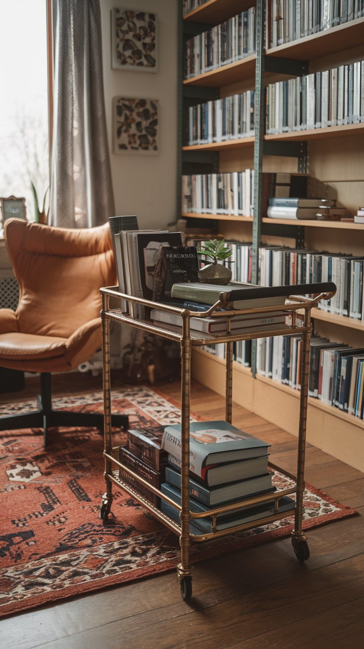 Rolling Book Cart Addition