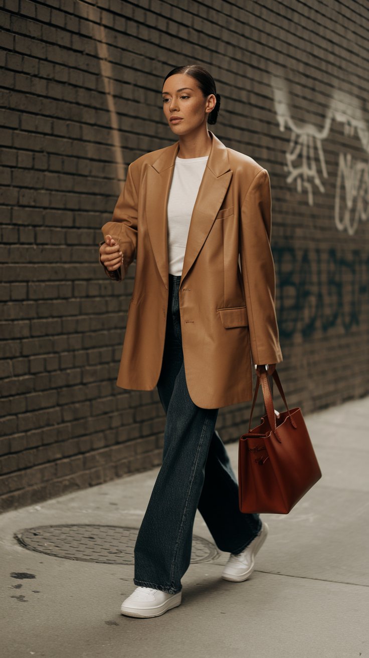 The Classic Blazer and Jeans Combo (because duh, it always works)