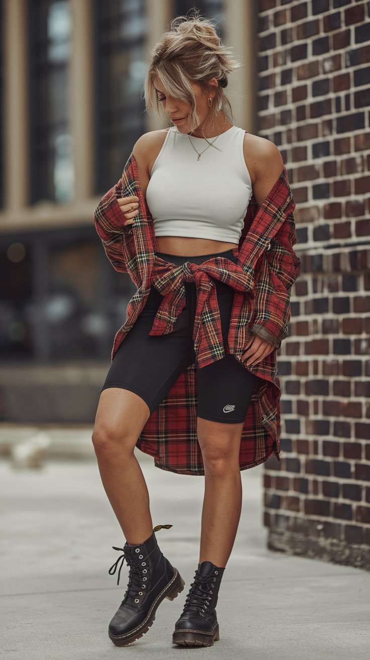 The Flannel Flex (because grunge-chic is eternal)