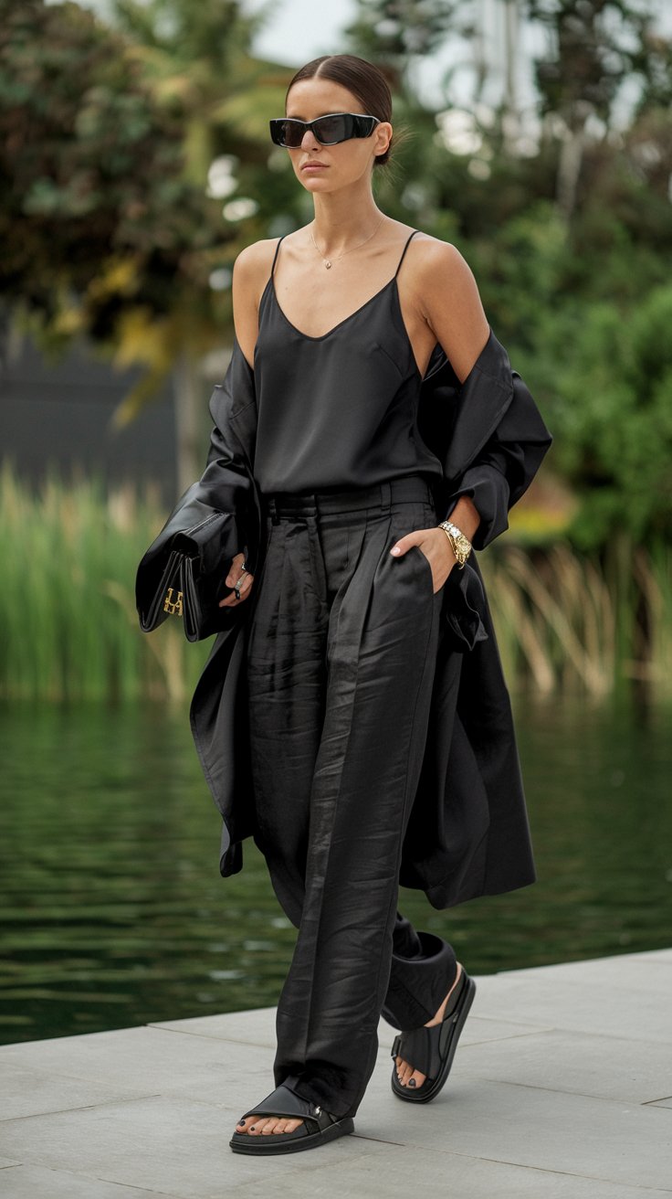 The Monochrome All-Black Vibe (NYC Energy)