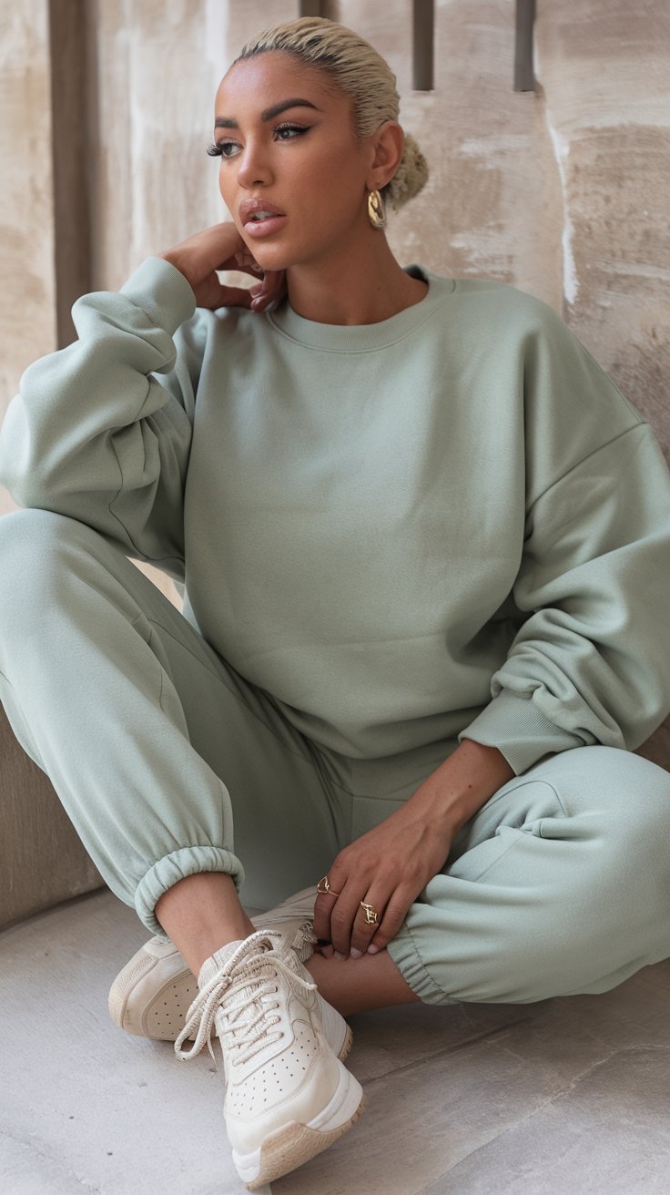 The Monochrome Sweatsuit (because matching is caring)