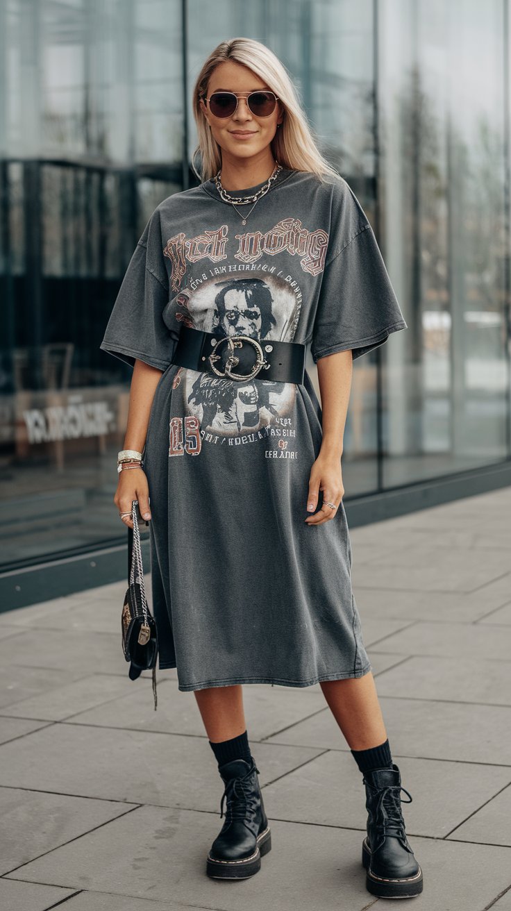 The Oversized Tee Dress (For When Pants Are Just Too Much Commitment)