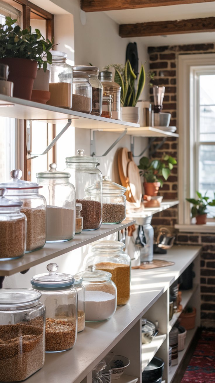 Vintage Glass Storage Jars