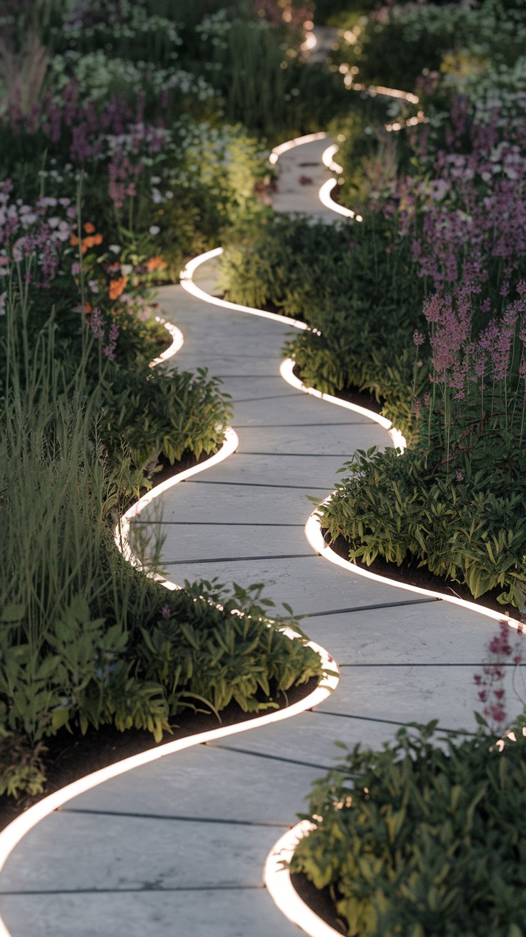 White Stone Garden Pathway