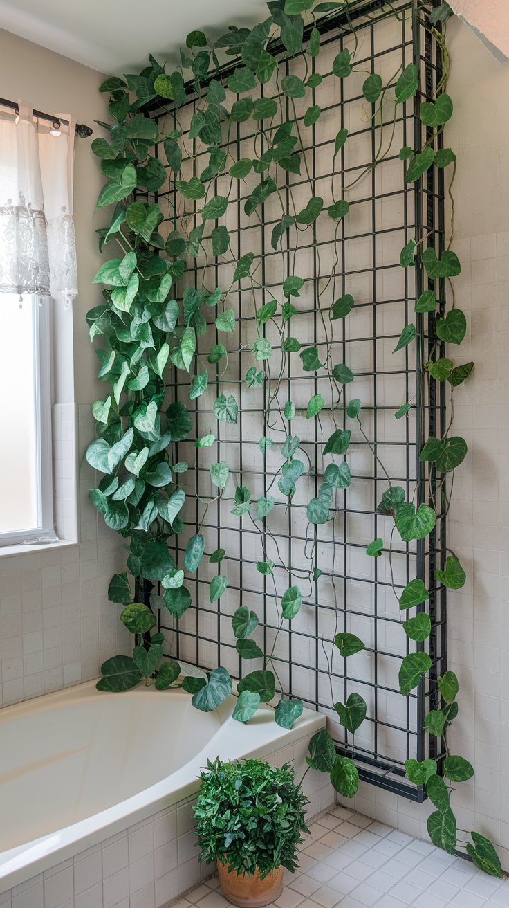 Bathroom Jungle Vine Wall