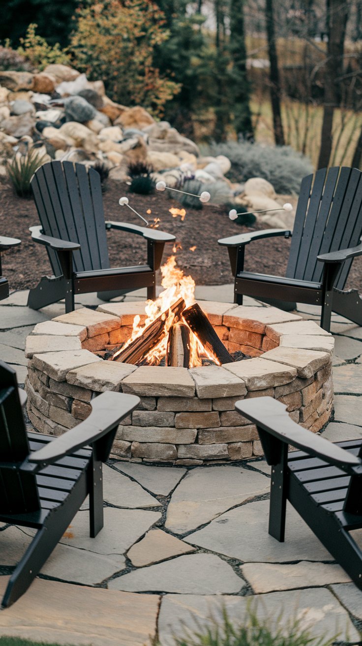 DIY Stone Fire Pit