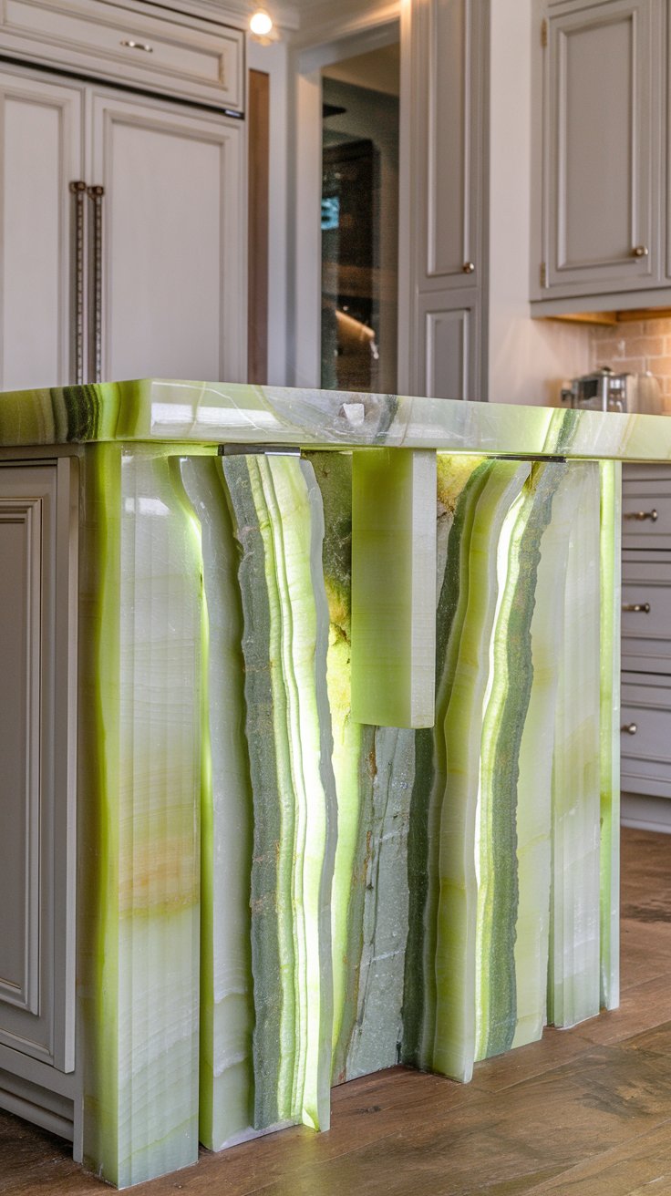 Green Onyx Kitchen Island