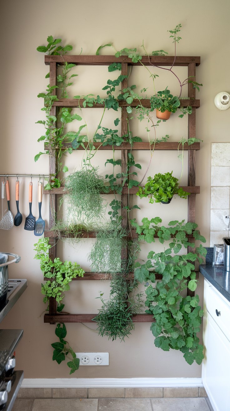Kitchen Herb Vine Wall