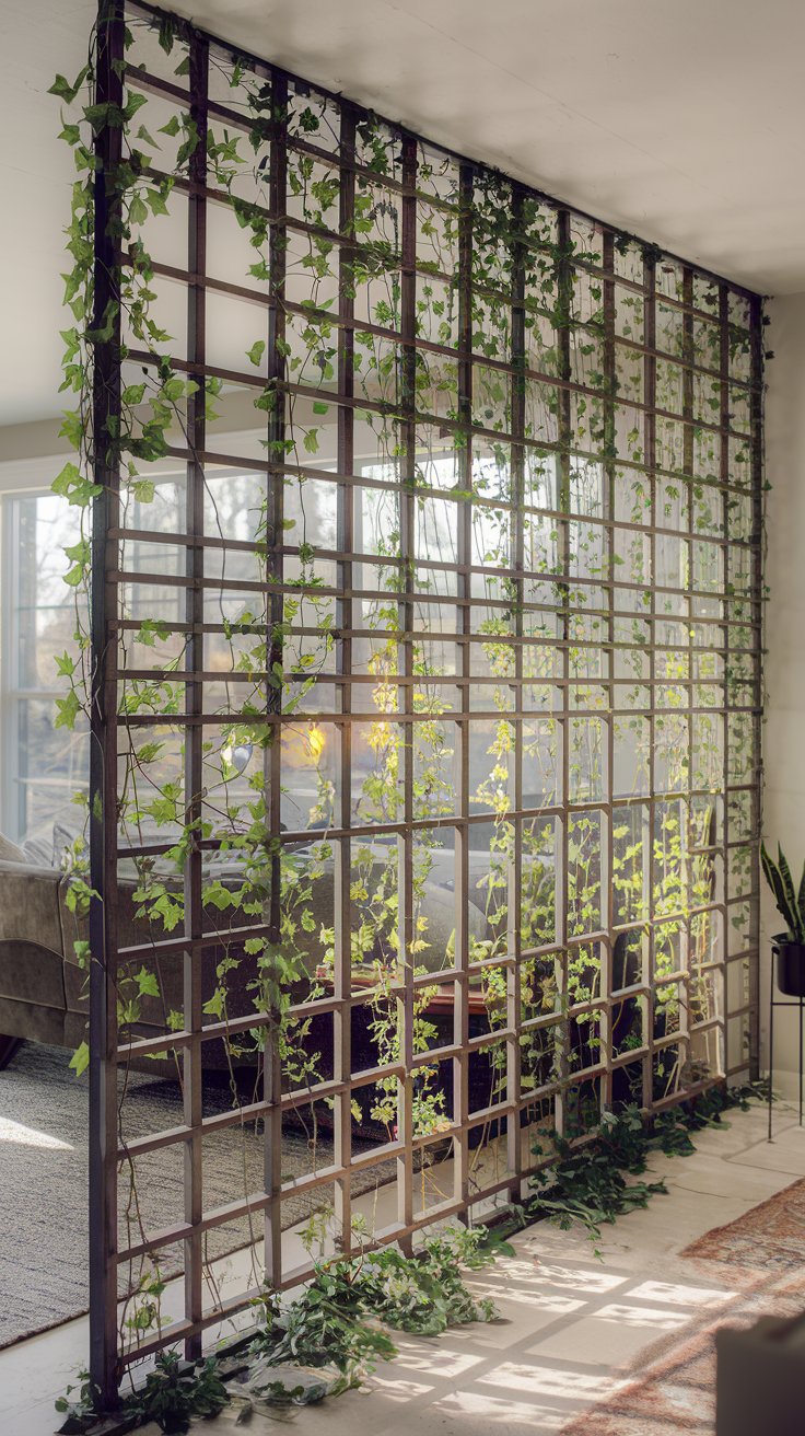 Living Room Plant Partition