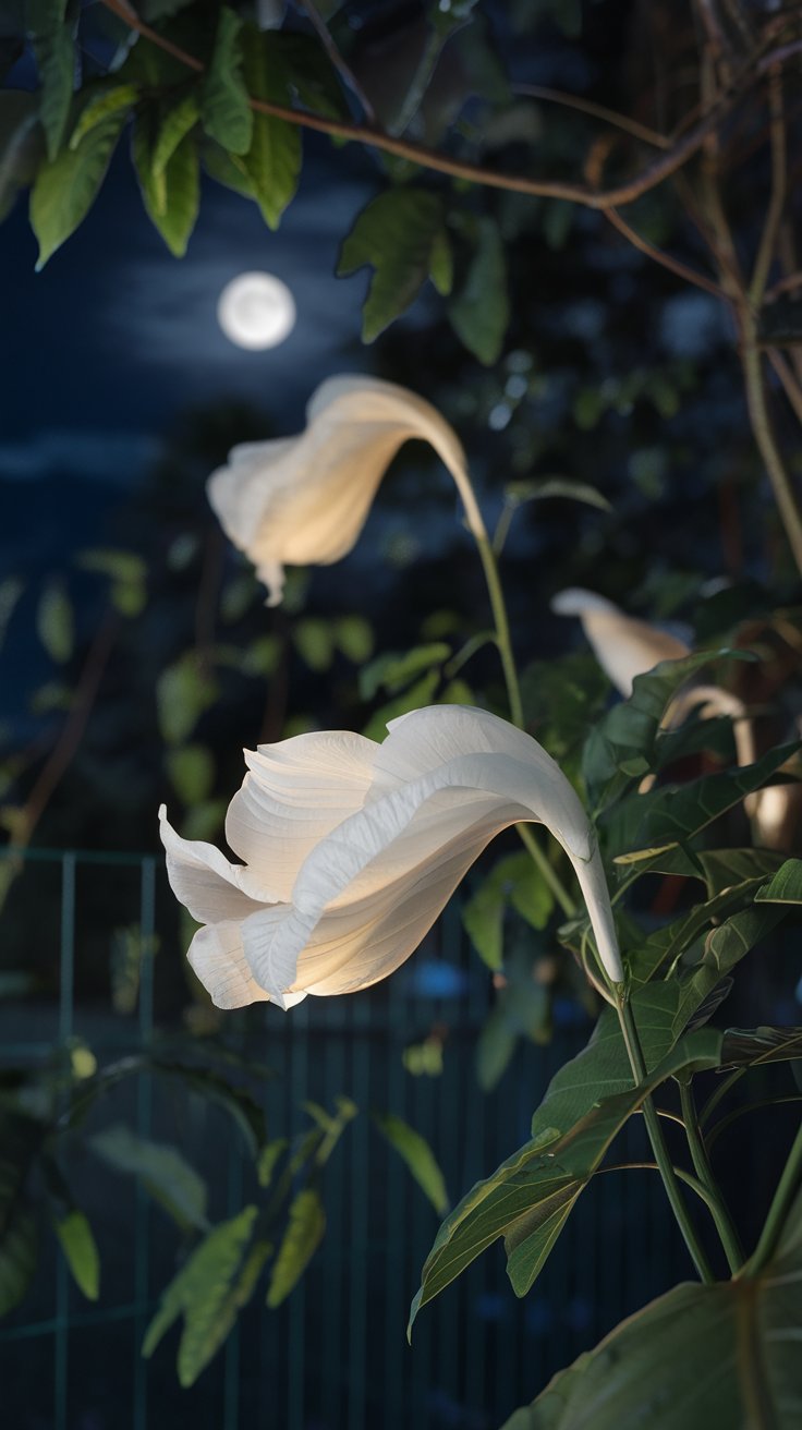 Moon Flower (Ipomoea alba)
