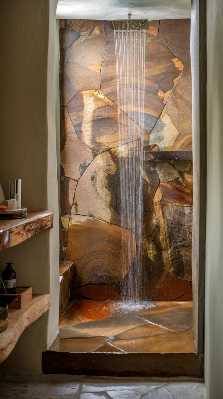 Natural Stone Shower Walls