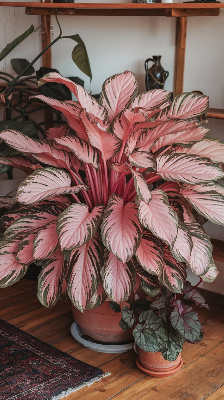 Red Aglaonema (Pink Varieties)