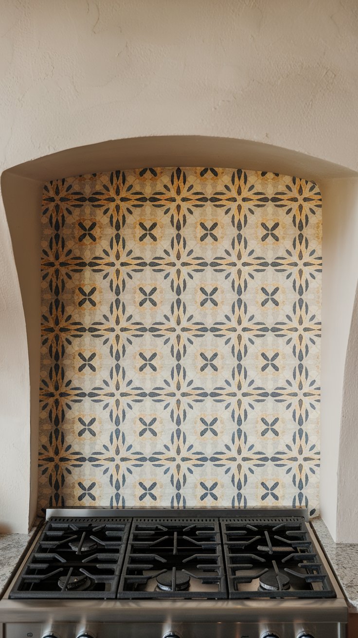 Removable Wallpaper Backsplash