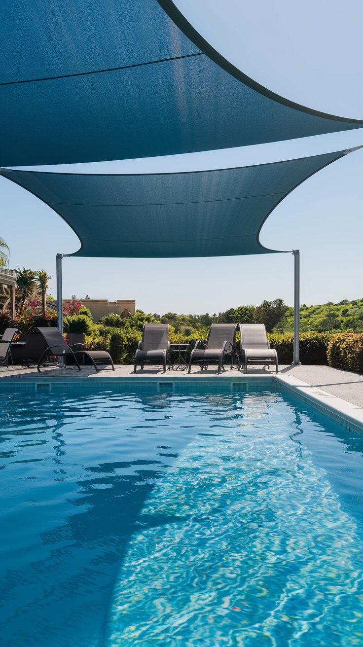 Retractable Shade for Pool Areas