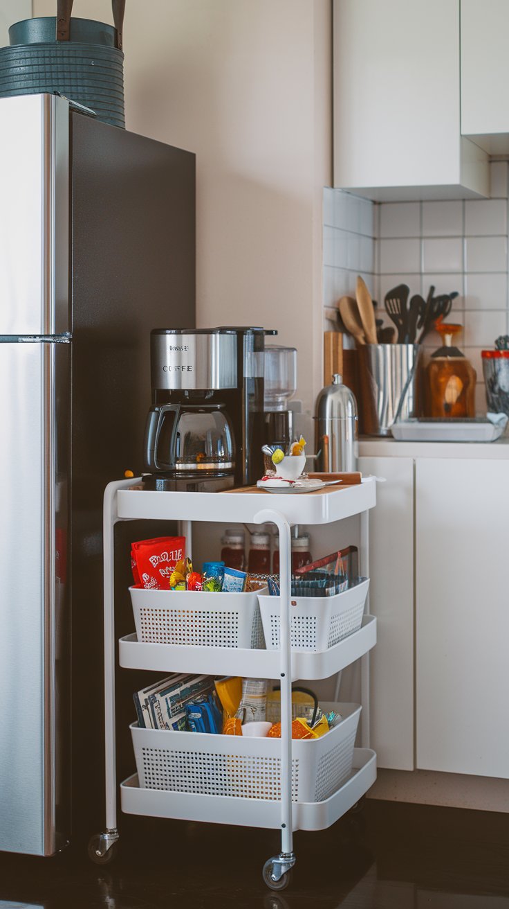 Rolling Cart as Extra Counter Space