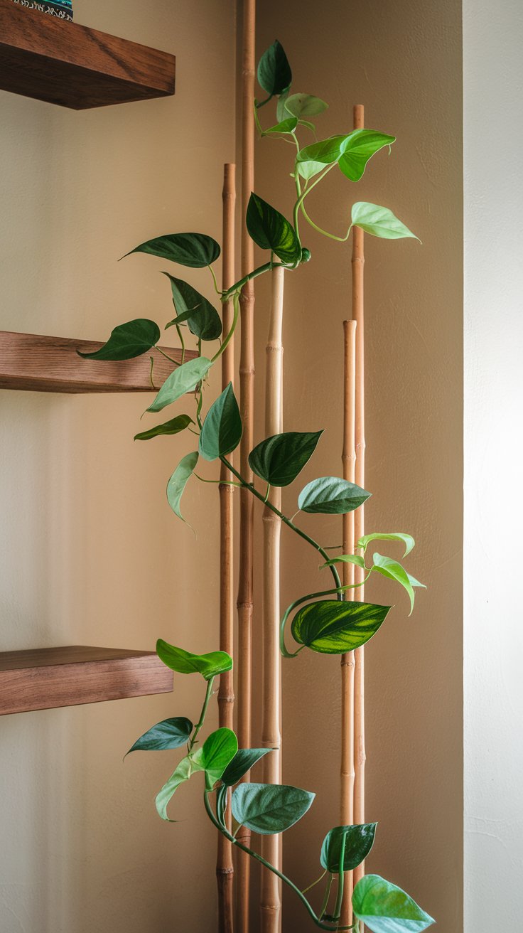 Simple Bamboo Stake Trellis