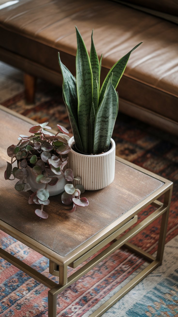 Style a Coffee Table Plant Centerpiece