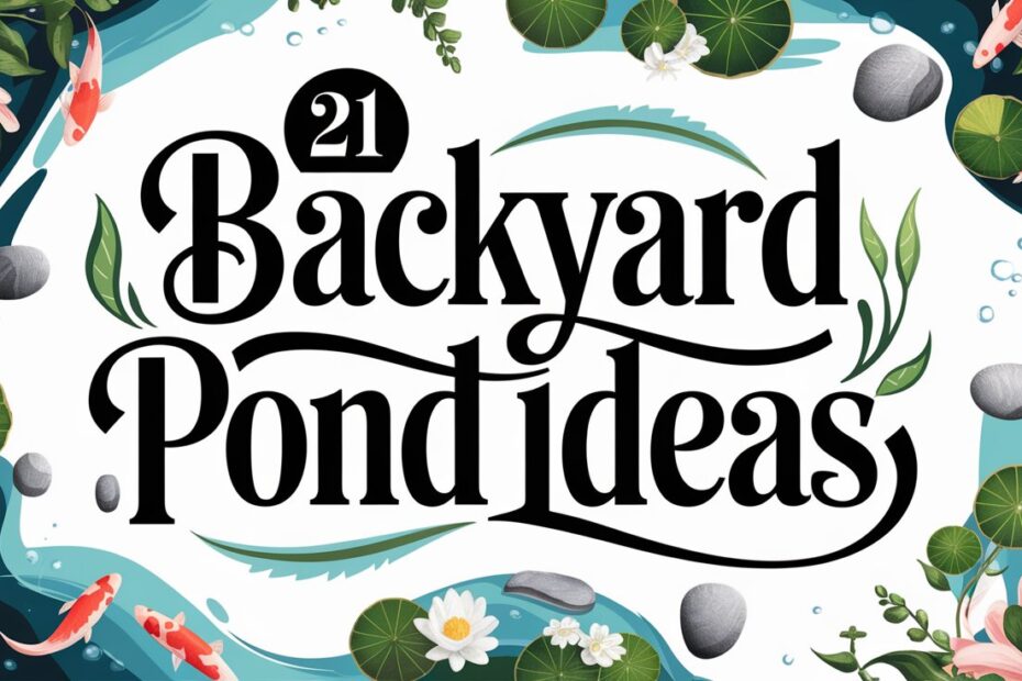 Backyard Pond Ideas