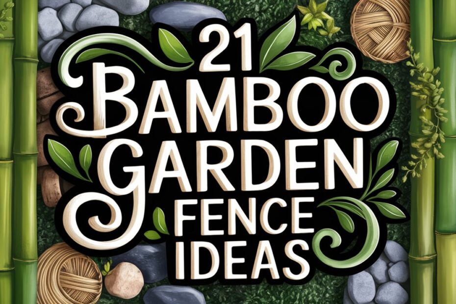 Bamboo Garden Fence Ideas