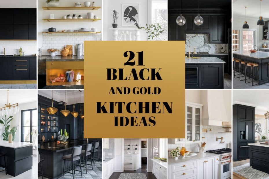 Black and Gold Kitchen Ideas