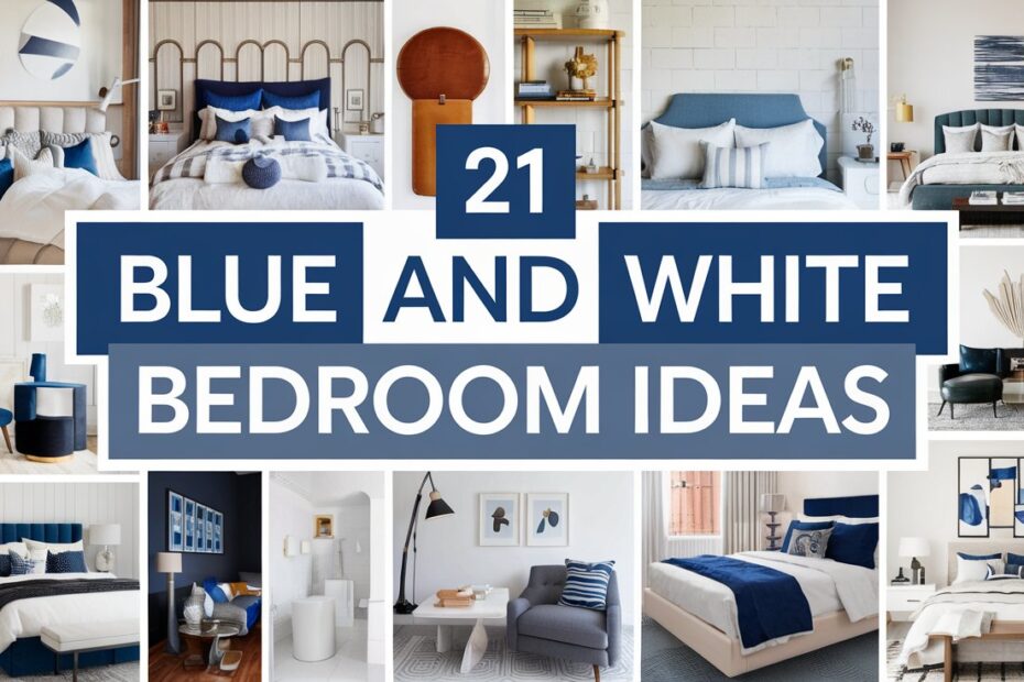 Blue and White Bedroom Ideas
