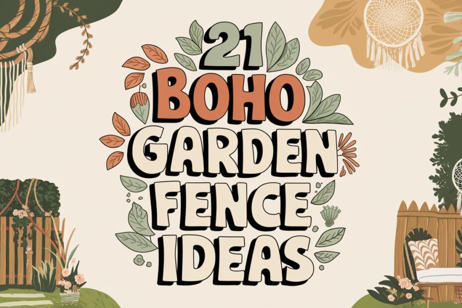 Boho Garden Fence Ideas