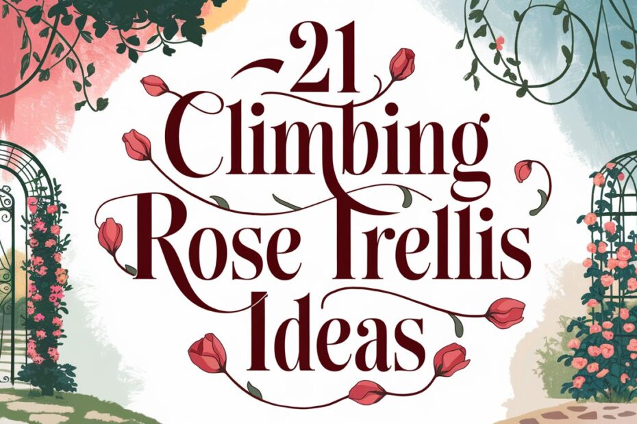 Climbing Rose Trellis Ideas