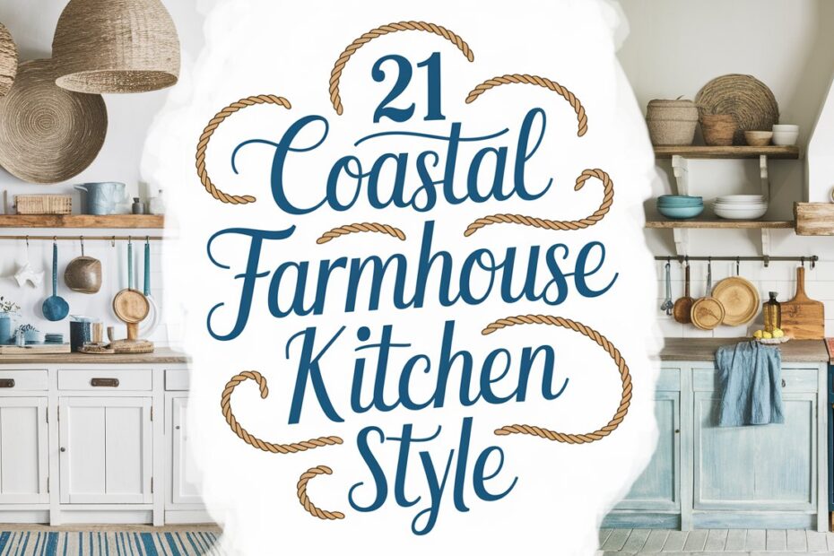 Coastal Farmhouse Kitchen Style