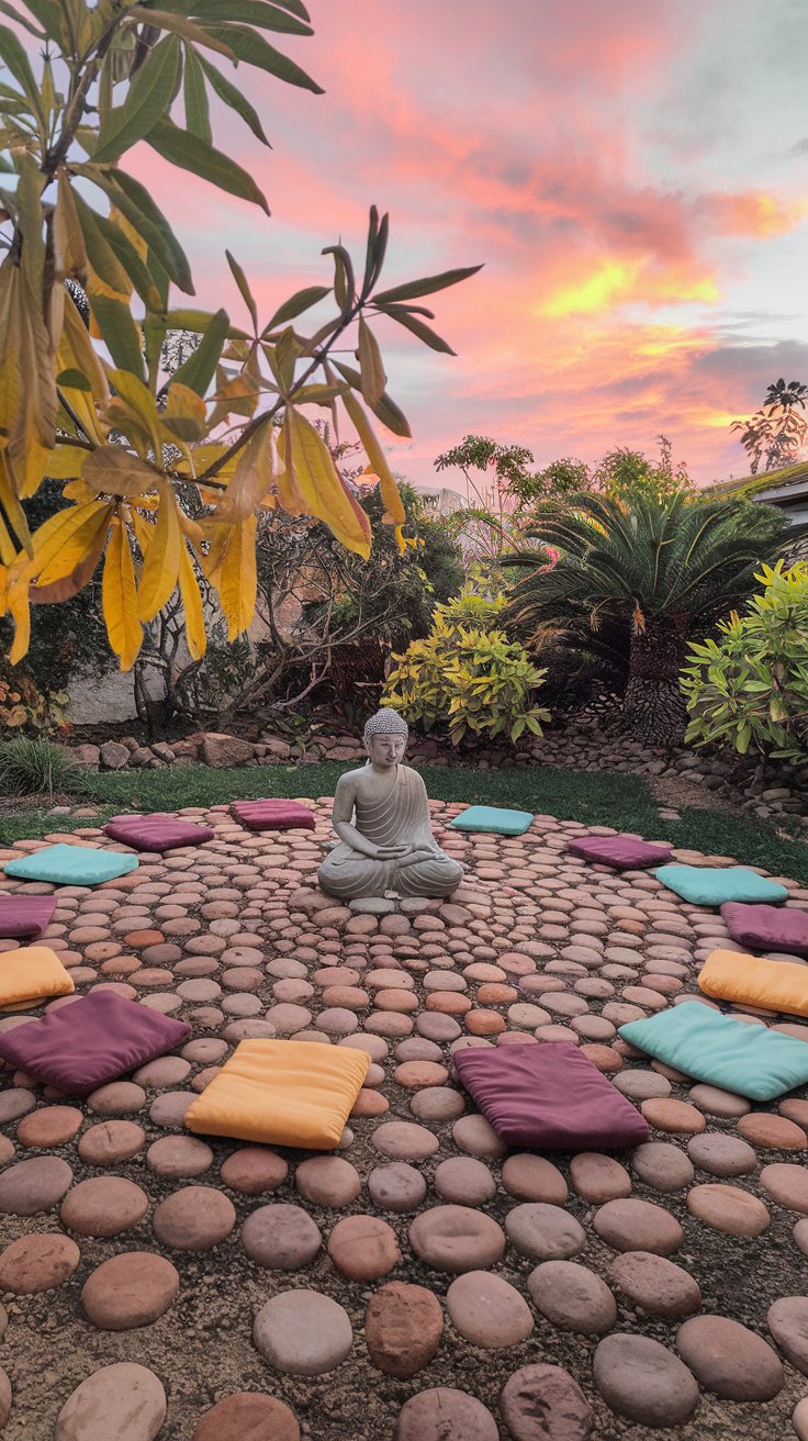 Design a Meditation Circle with Natural Stones