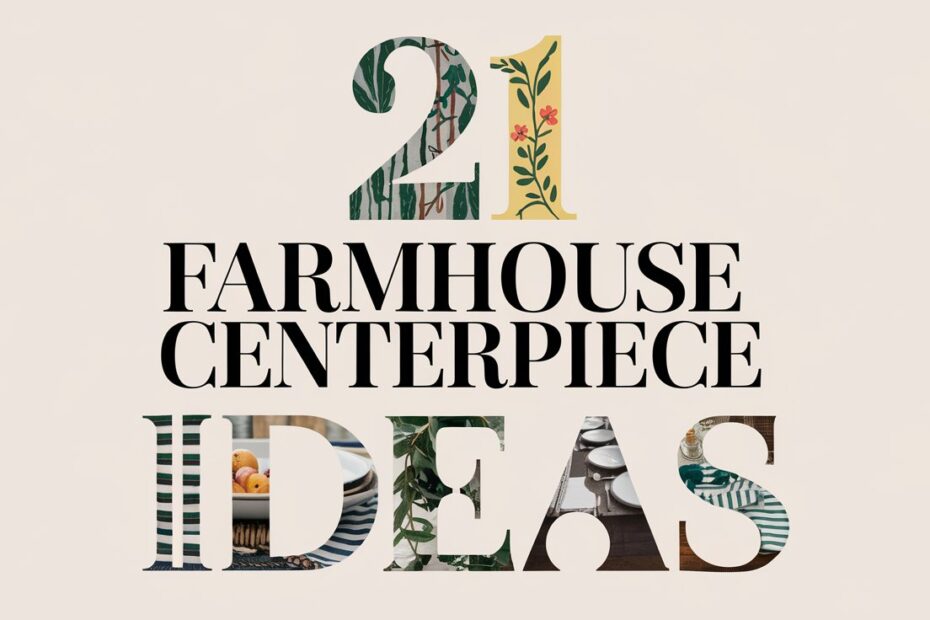 Farmhouse Table Centerpiece Ideas