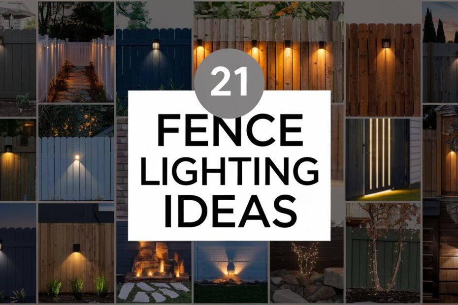 Fence Lighting Ideas