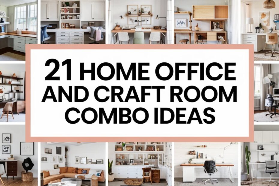 Home Office and Craft Room Combo Ideas