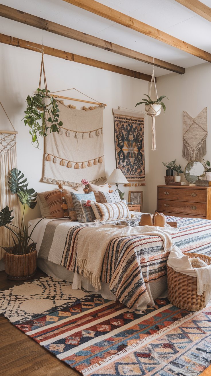 Layer Colorful Textiles on Your Bed