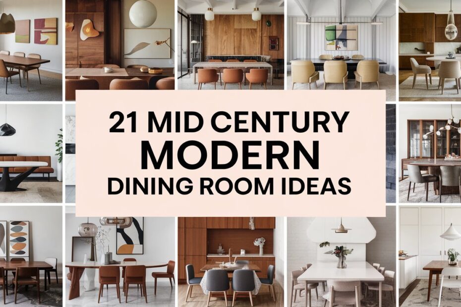Mid Century Modern Dining Room Ideas