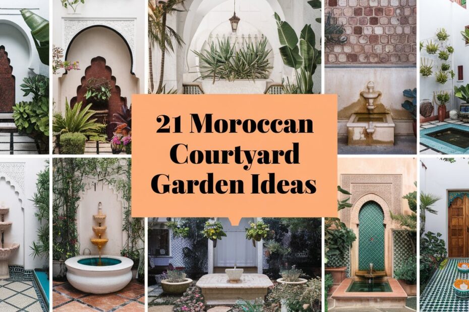 Moroccan Courtyard Garden Ideas