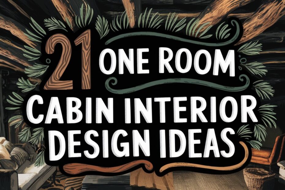 One Room Cabin Interior Design Ideas