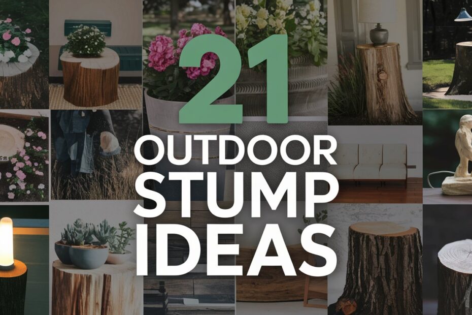 Outdoor Tree Stump Ideas