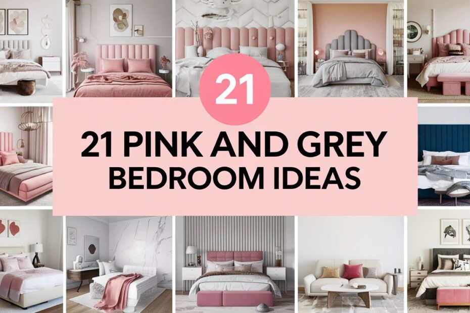 Pink and Grey Bedroom Ideas