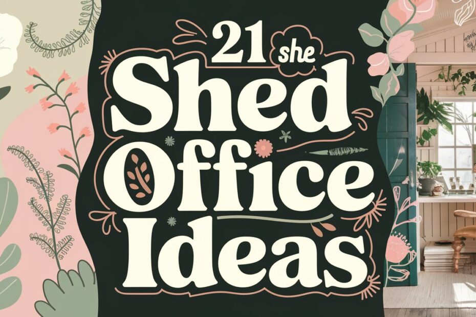 She Shed Office Ideas