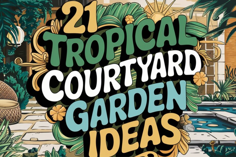 Tropical Courtyard Garden Ideas