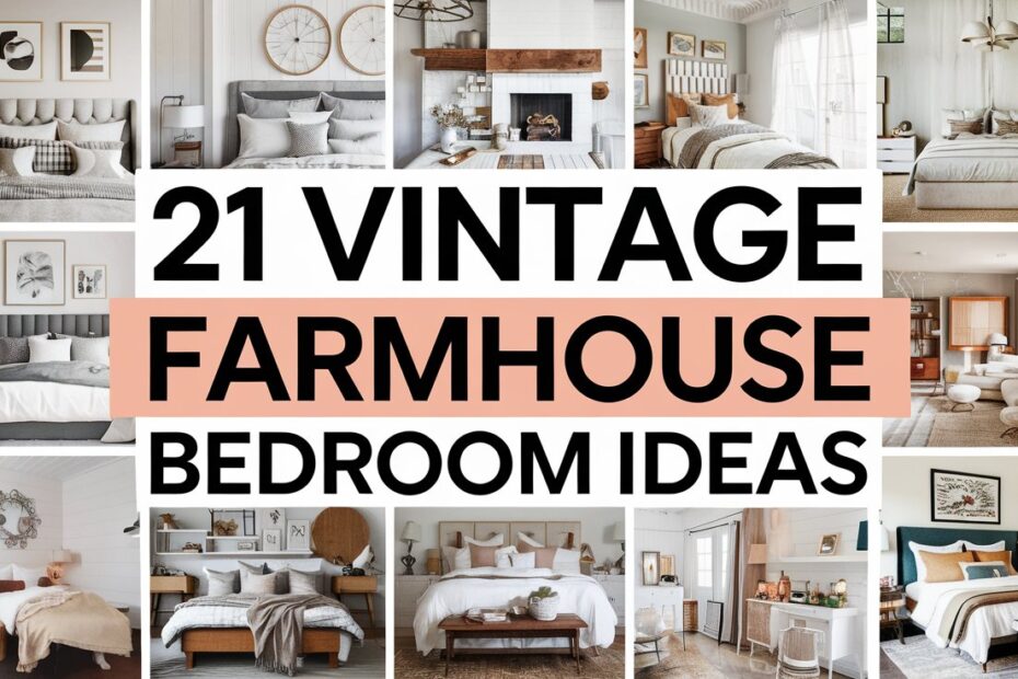 Vintage Farmhouse Bedroom Ideas