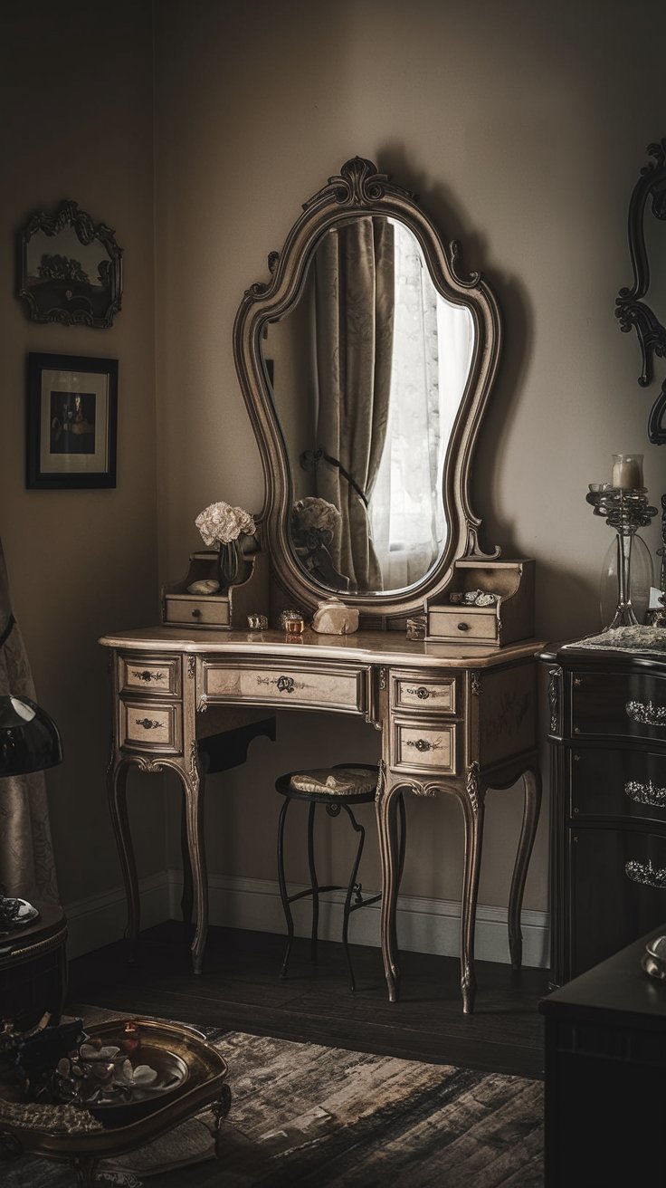 Add Vintage or Antique Furniture Pieces