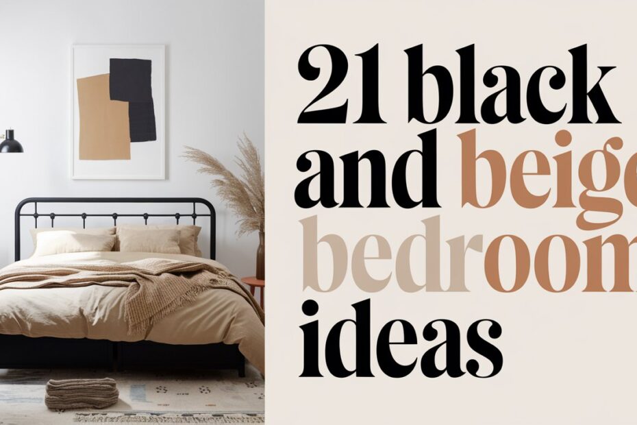 Black and Beige Bedroom Ideas