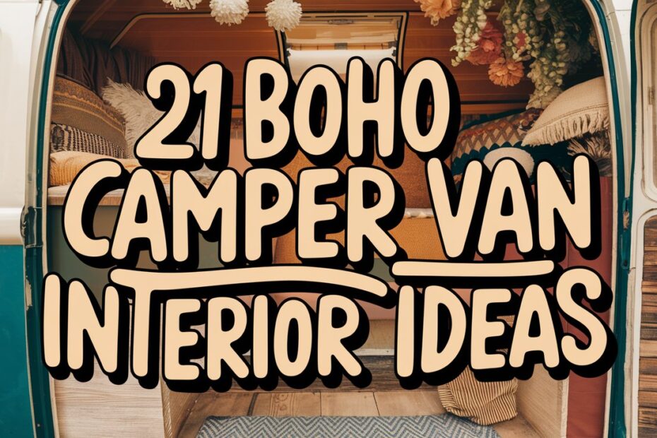 Boho Camper Van Interior Ideas