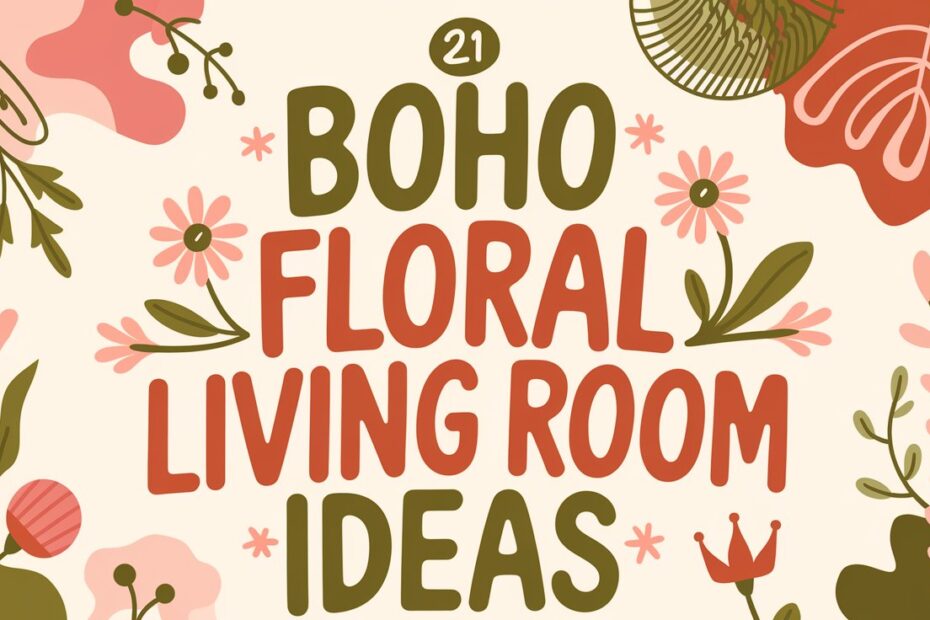 Boho Floral Living Room Ideas