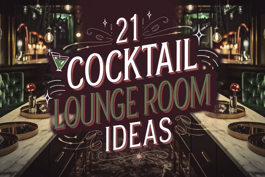Cocktail Lounge Room Ideas
