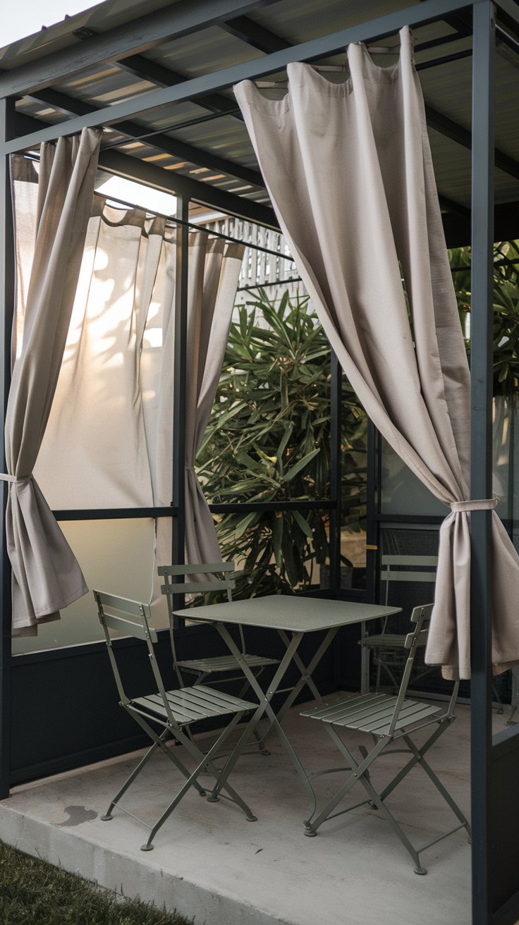 Create Privacy with Outdoor Curtains or Screens