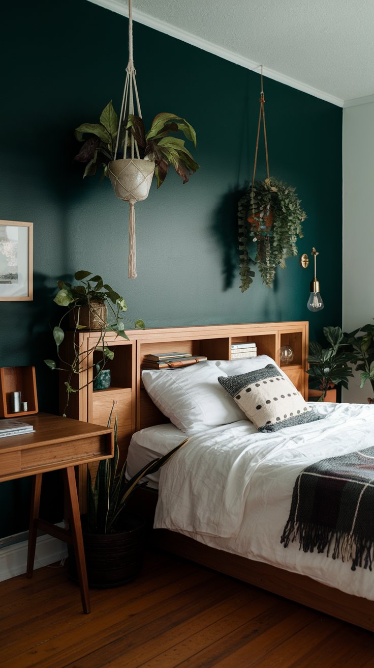Deep Forest Green Accent Wall