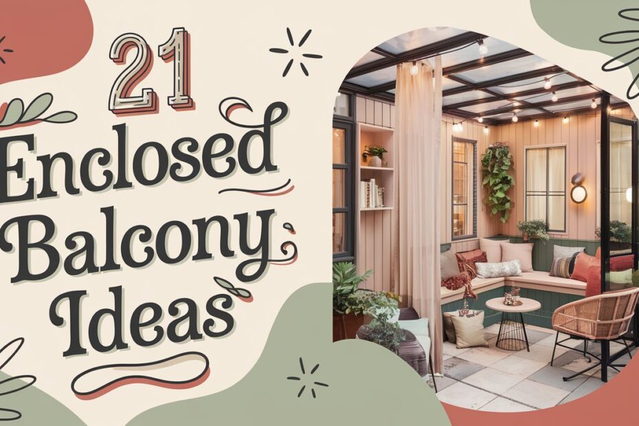 Enclosed Balcony Ideas