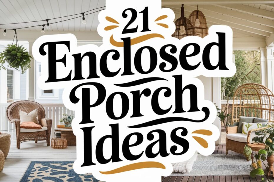 Enclosed Porch Ideas